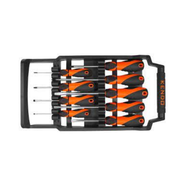 JUEGO DESARMADORES 9 pcs, CASTIGADERA Y PHILIPS, KENDO 20214