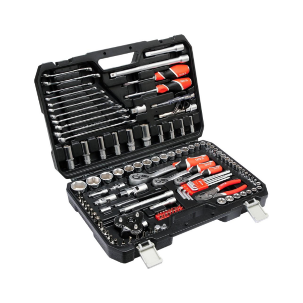 JUEGO DE RATCHET Y COPAS 14, 38 & 12 126 PCS YT-38875